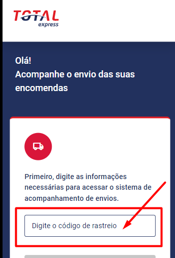 Exemplo Rastreio Total Express